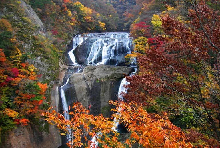袋田の滝：第2観瀑台からの風景