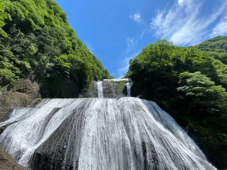 袋田の滝：第1観瀑台からの風景